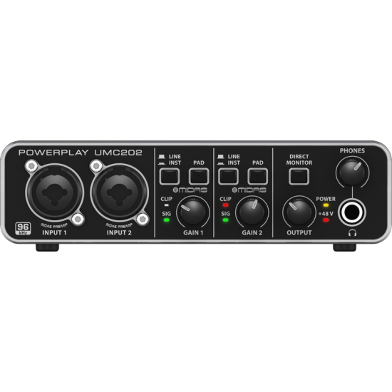 Behringer U-PHORIA UMC202HD Audiophile 2x2, 24-Bit/192 kHz